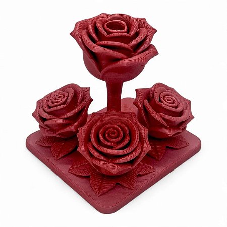 Ofertório Rosa Vermelha Ofertador Elegância Espiritual 7 cm