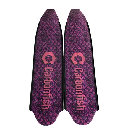 Nadadeiras Palas de fibra de vidro - Carbonfish SUMMER -  Escamas rosa