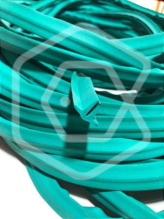 Perfil lateral  Carbonfish VERDE para palas de fibra de carbono ou fibra de vidro - 1m