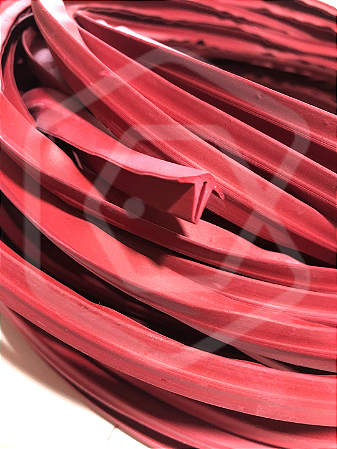 Perfil lateral  Carbonfish VERMELHO para palas de fibra de carbono ou fibra de vidro - 1m