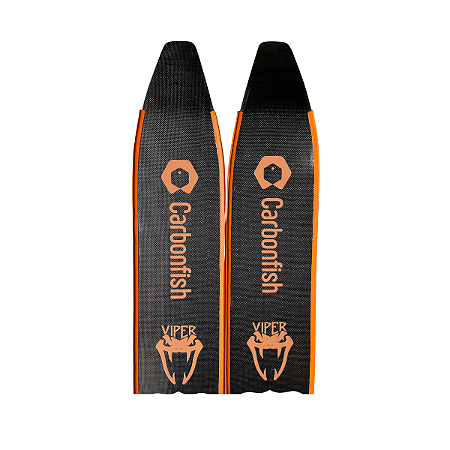 Nadadeiras Palas de Fibra de carbono - Carbonfish VIPER - Laranja