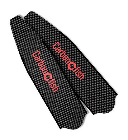 Nadadeiras Palas de Fibra de carbono - Carbonfish PRO  - Vermelha