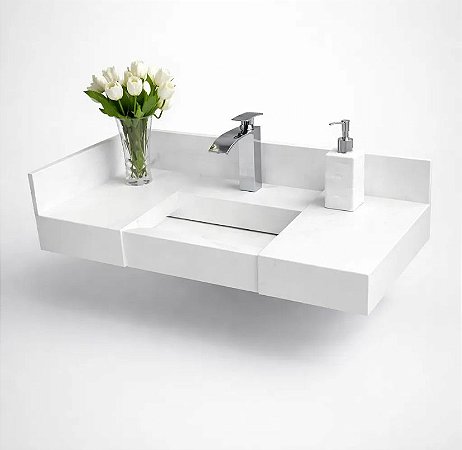 Pia em porcelanato 60x45 Branco