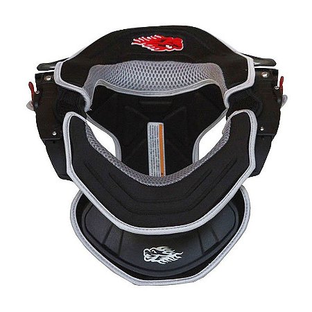 Protetor de Pescoço e Coluna Cervical Motos e Motocross Red Dragon Brace Preto