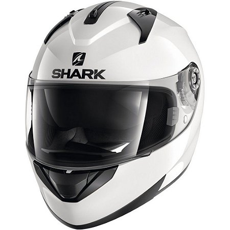 Capacete para Moto Shark Ridill Blank Whu Branco