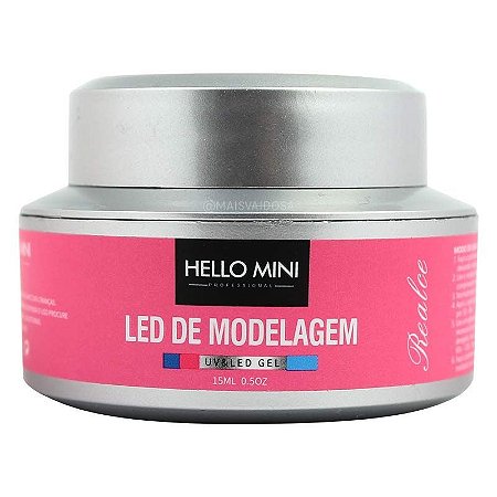 HELLO MINI LED de Modelagem UV/LED Gel Realce Pink 07 15ml