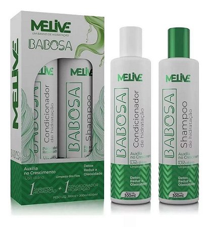MELIVE Babosa Kit Shampoo + Condicionador de Hidratação 300ml