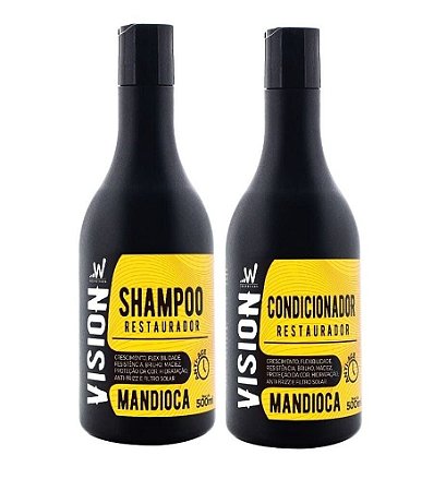 VISION Mandioca Kit Shampoo + Condicionador Restaurador 500ml