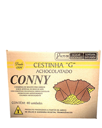 Cestinha Achocolatada para Sorvete CONNY