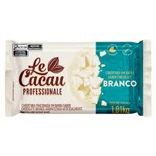 Chocolate em Barra Branco Fracionado Cobertura 1,010kg LE CACAU