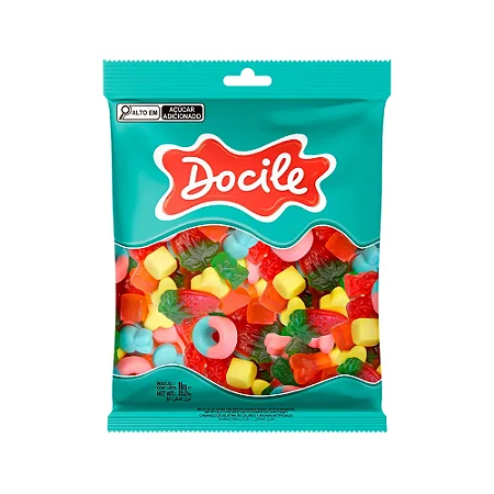 Bala de Gelatina Goma Mix DOCILE 1kg