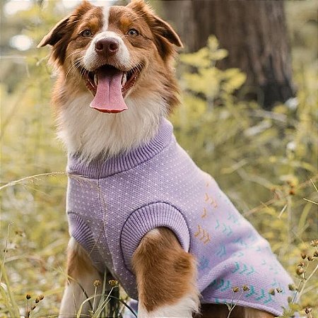 Tricot  para Cachorros e Gatos Suéter Lavanda