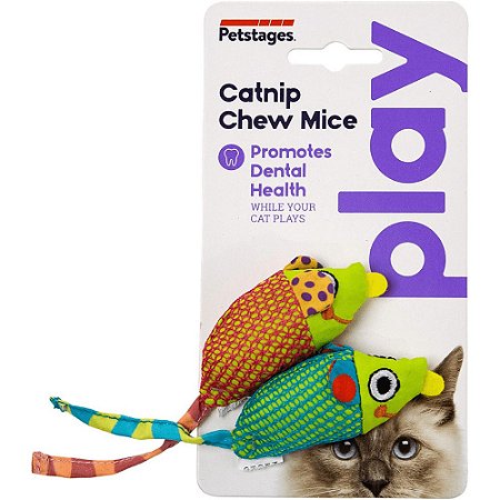 Brinquedo para Gatos Ratinho com Catnip Chew Mice