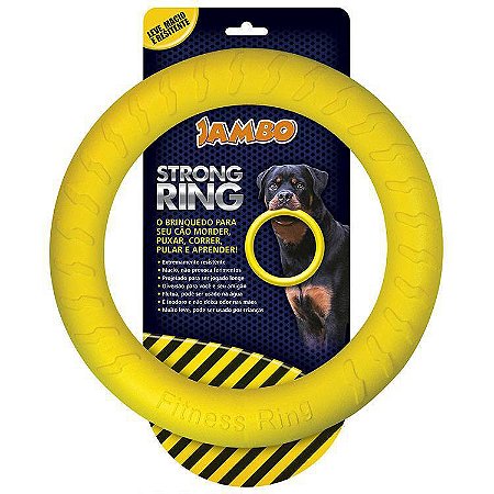 Brinquedo para Cachorro Anel Strong Ring Amarelo