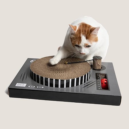 Arranhador Divertido para Gatos DJ Set