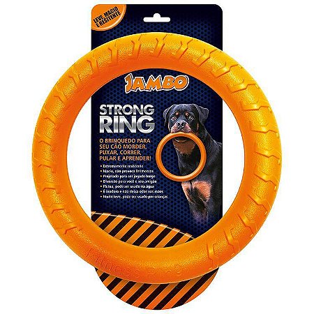 Brinquedo para Cachorro Anel Strong Ring Laranja