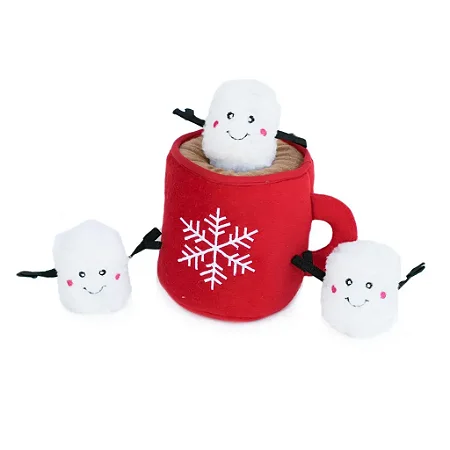 Brinquedo Pelúcia para Cachorros Holiday Burrow Hot Cocoa