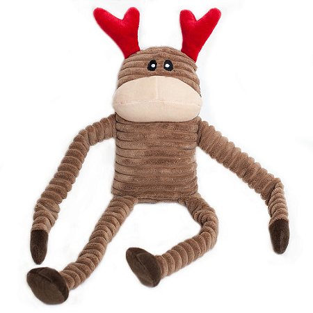 Pelúcia para Cachorros Zippy Paws Holiday Crinkle Reindeer