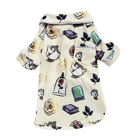 Pijama para Cachorros A Bela e a Fera