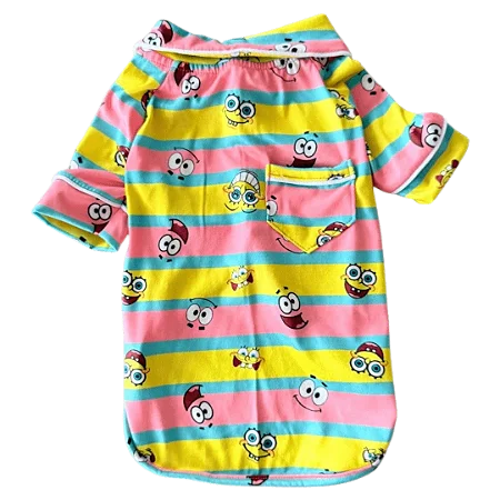 Pijama para Cachorros Bob Esponja e Patrick