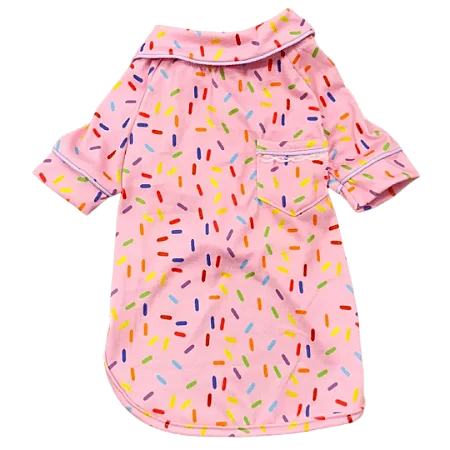 Pijama para Cachorros Granulado Rosa