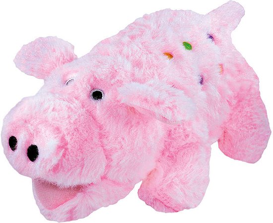 Brinquedo para Cachorros Pelúcia Pig Fofo Rosa