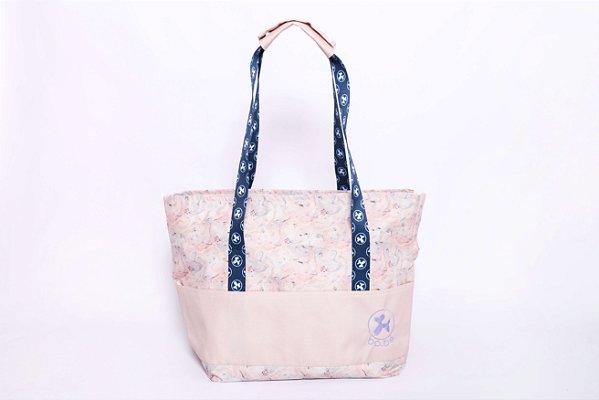 Bolsa de Passeio para Cachorros e Gatos Marble Pink