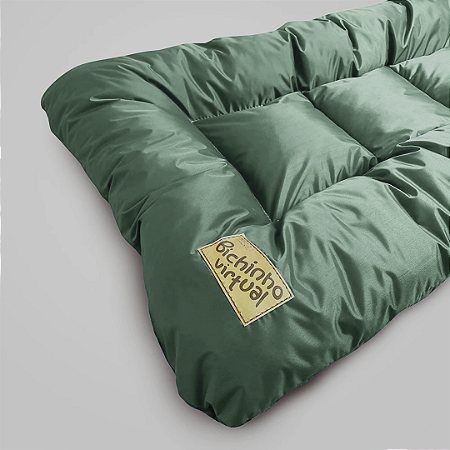 Almofada Impermeável Verde Bandeira para Cachorros
