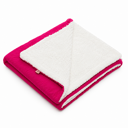 Cobertor para Cachorros e Gatos Dupla Face Rosa Pink