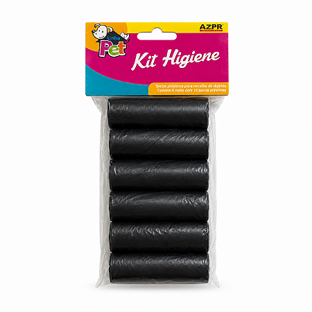 Kit Higiênico com 6 Rolos de Sacos Cata Caca