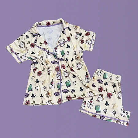 Pijama Feminino A Bela e a Fera