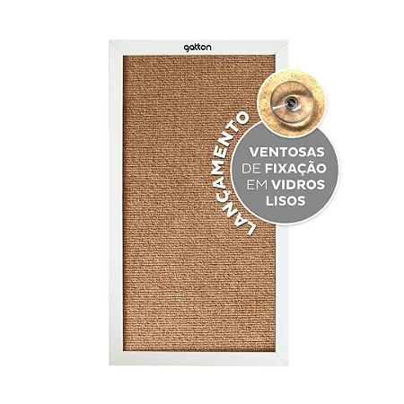Arranhador para Gatos RonRock Slim Plug Branco com Ventosas