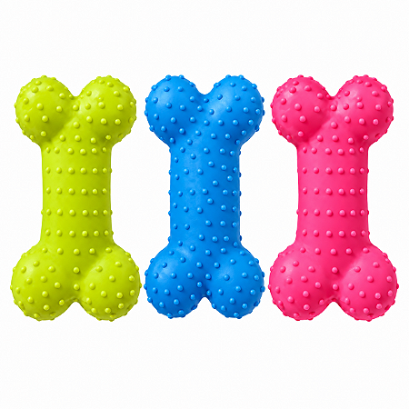 Brinquedo Mordedor para Cachorros Ossinho Recheável