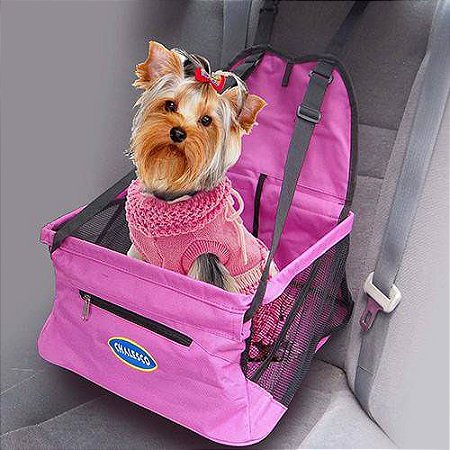 Assento para Veículos para Cachorros e Gatos Car Seat Rosa