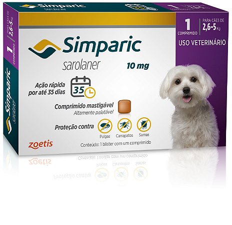 Simparic para cachorro de 5kg Clearance