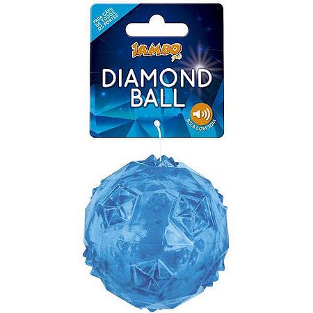 Brinquedo para Cachorro Bola Diamond Azul