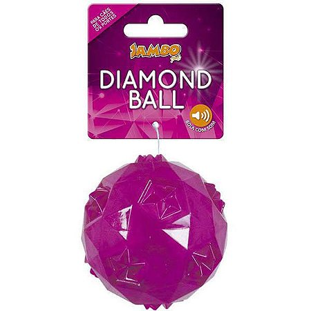 Brinquedo para Cachorro Bola Diamond Rosa