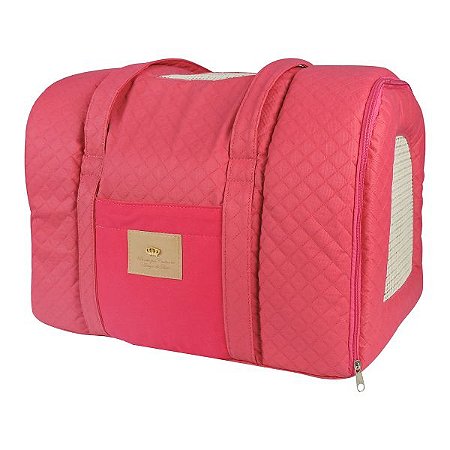 Bolsa de Transporte para Cachorros e Gatos Basic Pink