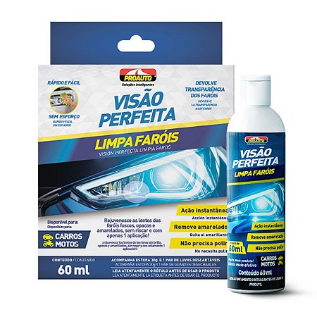 Limpa Renova Farol Visão Perfeita Revitalizador Proauto