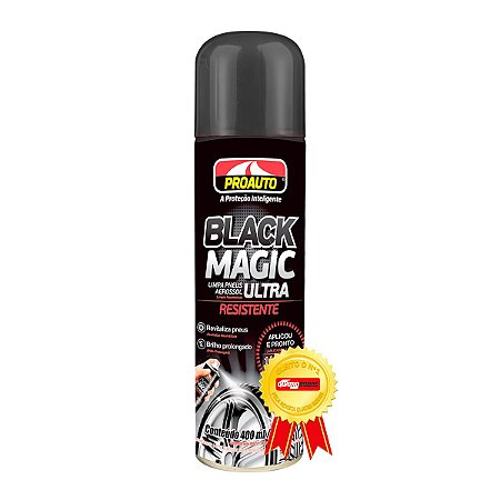 Limpa Pneus Spray Black Magic Proauto Pretinho Alto Brilho