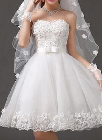 imagens de vestido de noiva curto