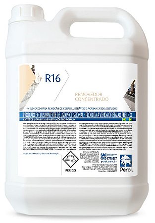 Removedor de Ceras e Acabamentos Acrílicos Concentrado R16- 5 litros Perol
