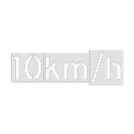 Gabarito de Poliestireno (PS) - Velocidade máxima 10 km/h