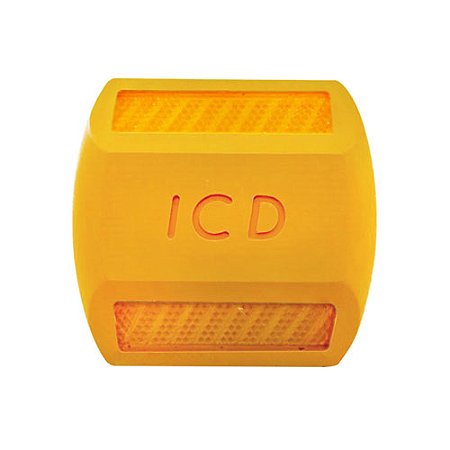 Tacha refletiva Bidirecional sem pino - Amarela - Tipo I - ICD Vias