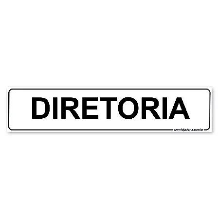 Placa Diretoria - 30x6,5 cm ACM 3 mm