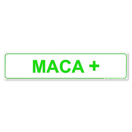 Placa Maca - 30x6,5 cm ACM 3 mm