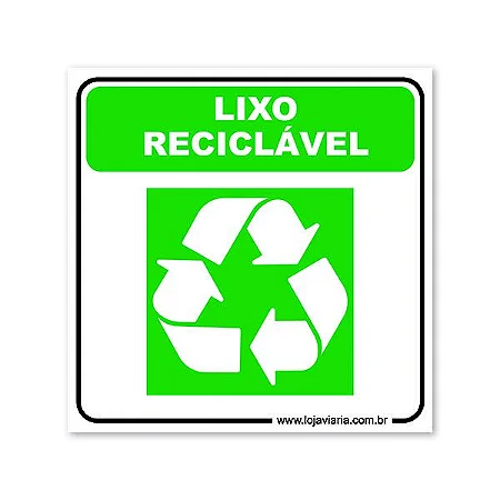 Placa Reciclável - 18x18 cm ACM 3 mm