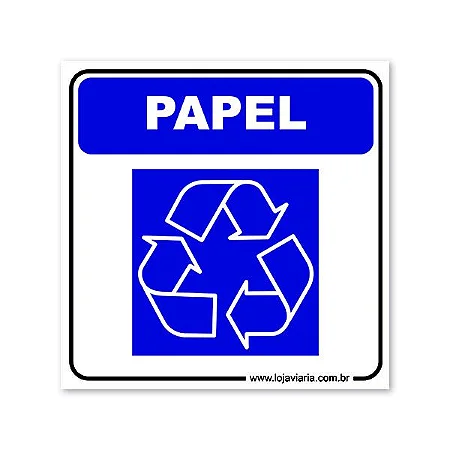 Placa Reciclável Papel - 18x18 cm ACM 3 mm