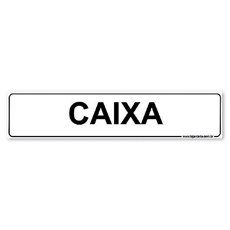 Placa Caixa - 30x6,5 cm ACM 3 mm