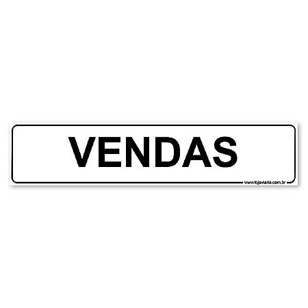 Placa Vendas - 30x6,5 cm ACM 3 mm